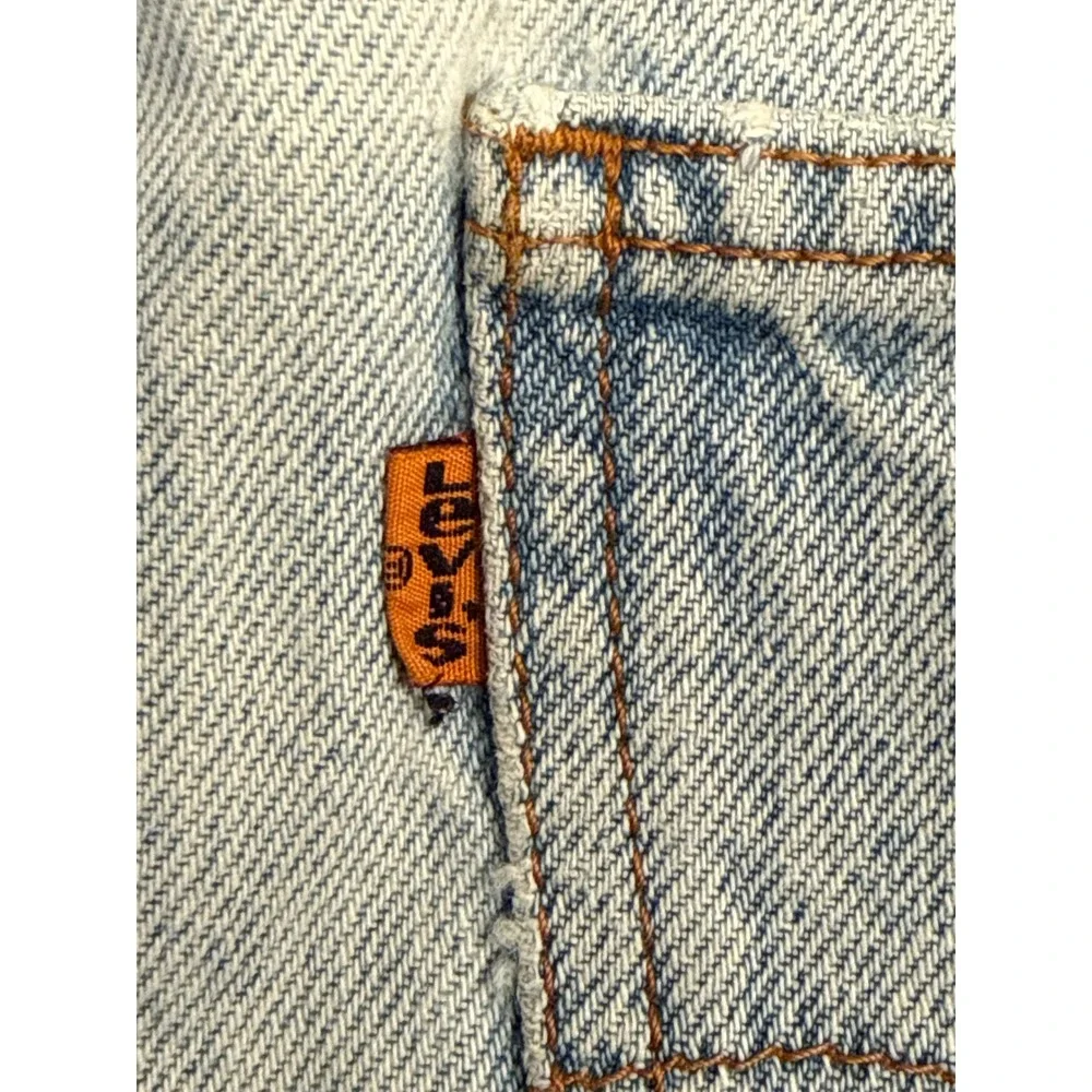 Vtg 1998 Levi's 505 Orange Tab Jeans | distressed/patina Straight Leg W33‎ x L30